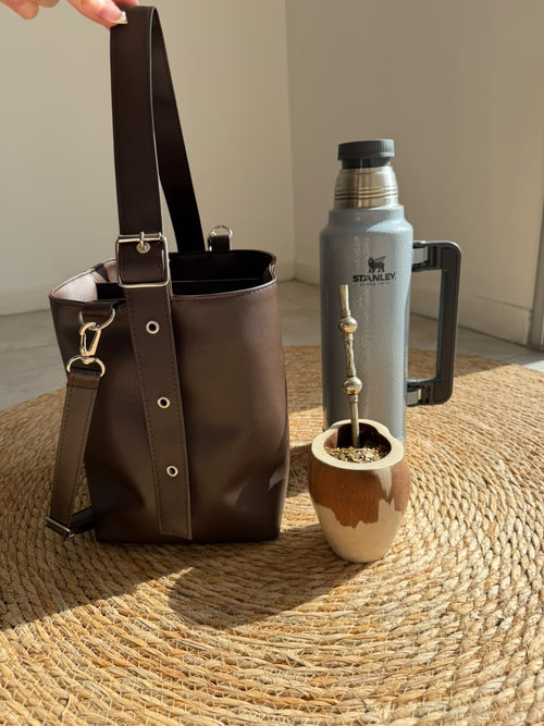 Matera MKA Café · Eco cuero marrón