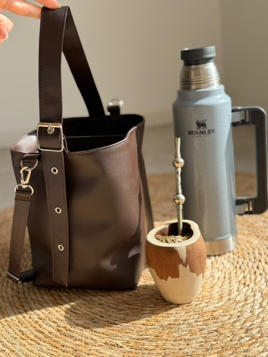 Matera MKA Café · Eco cuero marrón