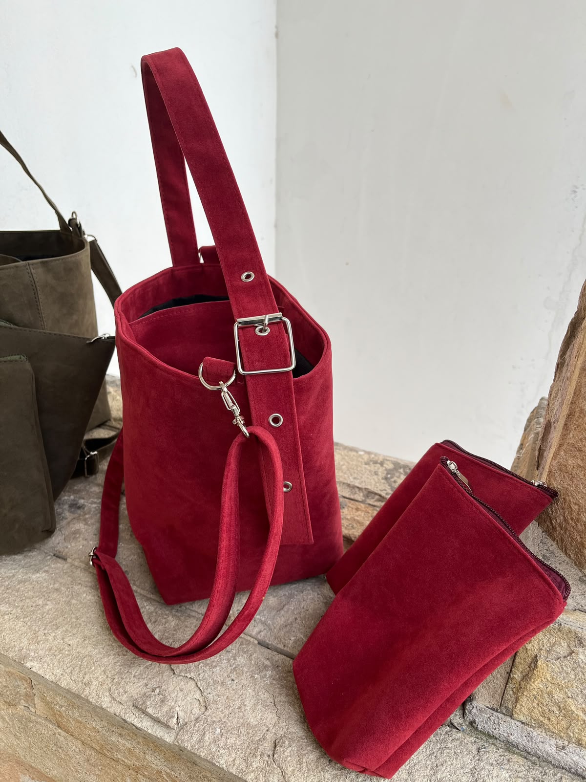Set Matero MKA Malbec · Gamuza bordó