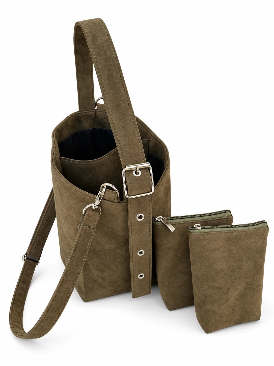 Set Matero MKA Yerba · Gamuza verde oliva